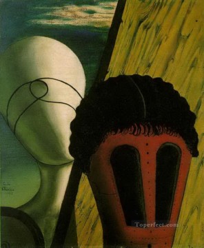  Chirico Pintura al %C3%B3leo - dos cabezas 1918 Giorgio de Chirico Surrealismo metafísico